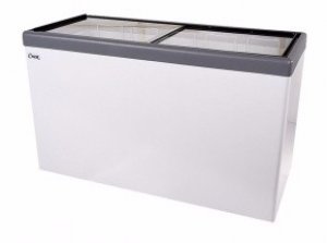 Ларь морозильный с прямым стеклом Снеж МЛП-250 серый